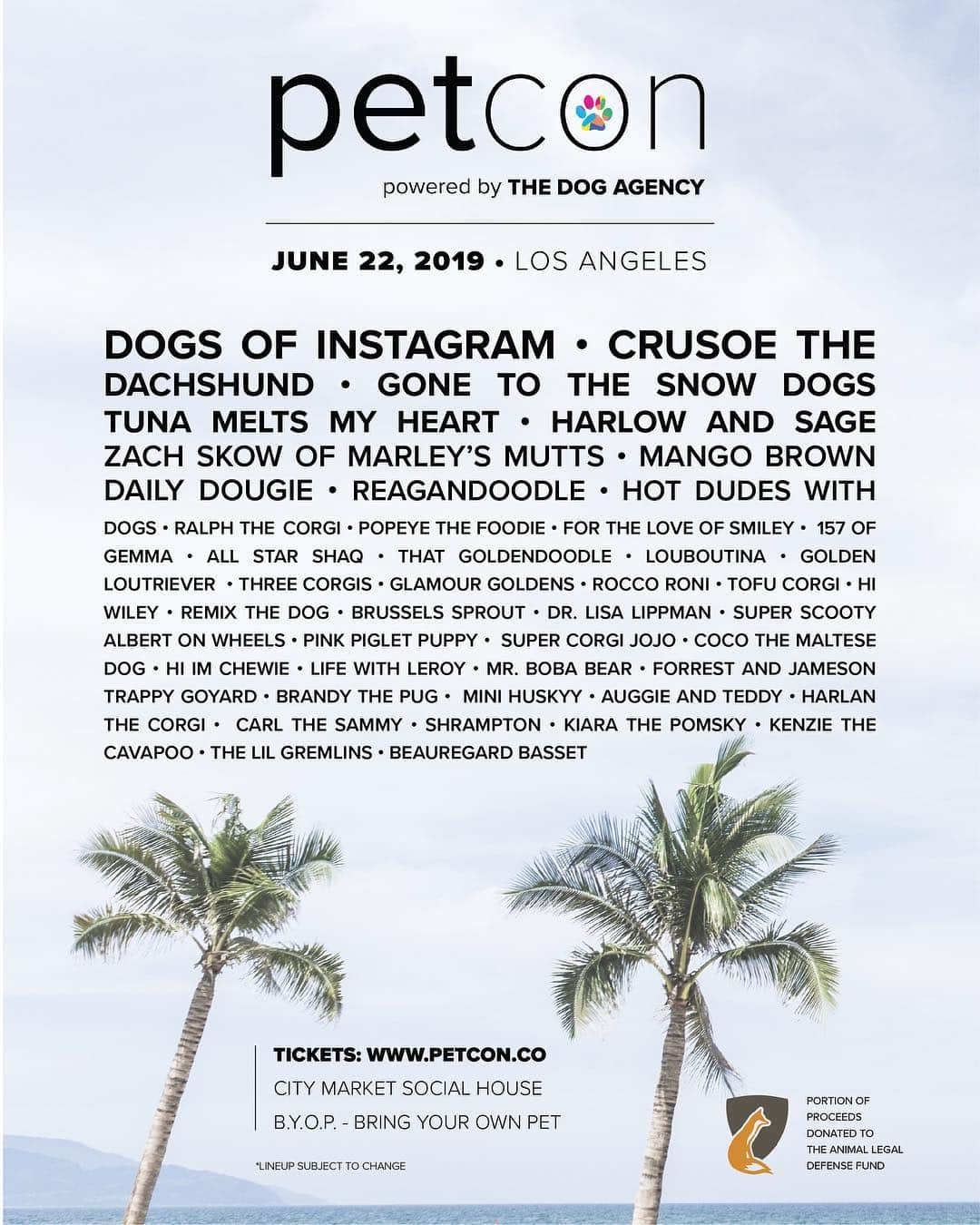 DogsOf Instagramさんのインスタグラム写真 - (DogsOf InstagramInstagram)「LA friends! @petconofficial is coming up soon and we can’t wait to see you there! Only a limited number of GA tickets last call VIP tickets remain. Grab your tickets at www.petcon.co 🌴 ☀️」5月2日 23時03分 - dogsofinstagram