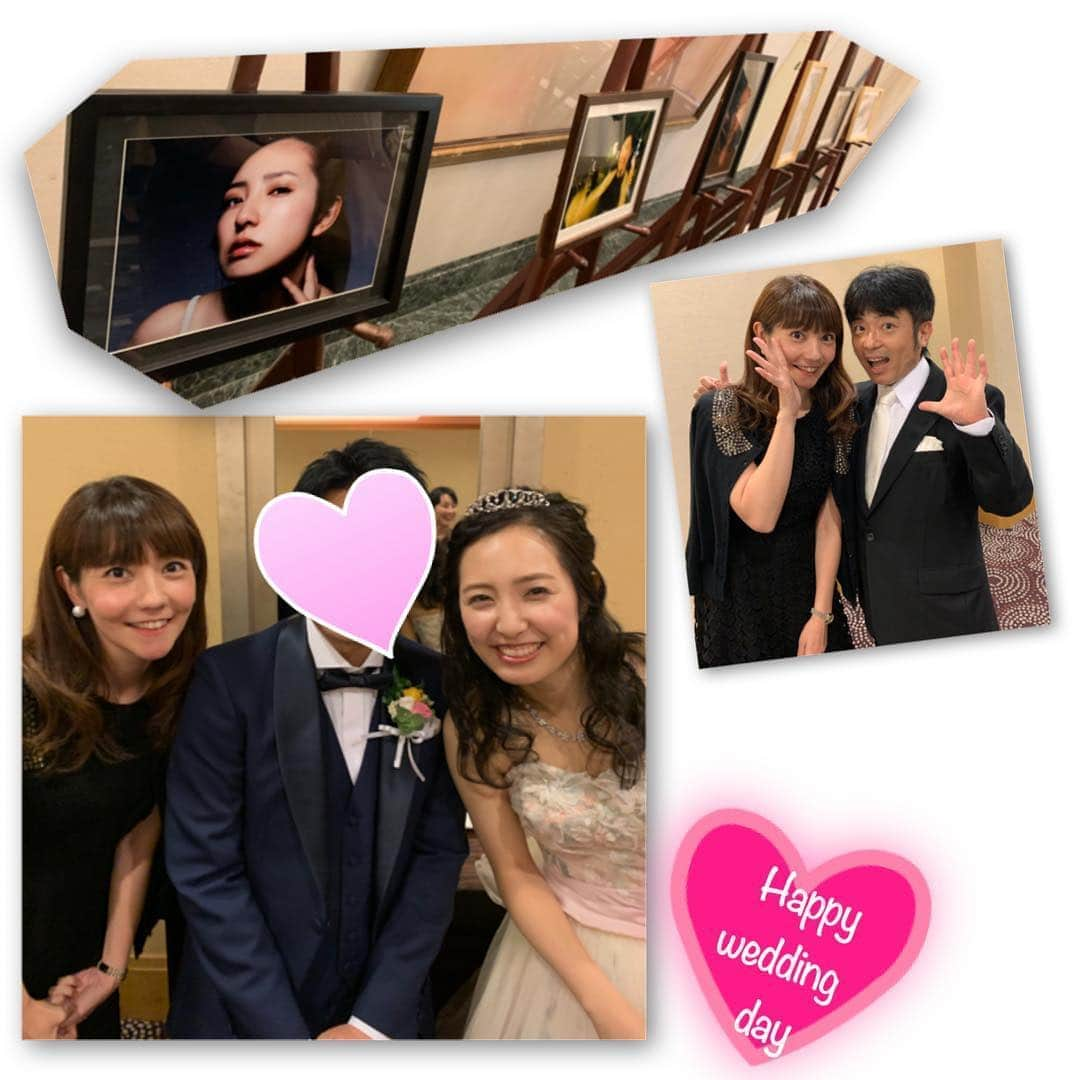 鴻上久美子さんのインスタグラム写真 - (鴻上久美子Instagram)「＊ 先日 #柊瑠美 ちゃんの結婚式に出席しました🤵👰 愛溢れるとっても素敵な時間でした✨どうもありがとうございました💖 ・ #柊瑠美 ちゃんは #ニャンちゅうワールド放送局 の9代目のお姉さん 私の次のお姉さんで、お姉さん交代の時にお会いしてから仲良くさせて頂いてます😊 #千と千尋の神隠し では #千尋 の声をはじめ、#NHK朝ドラ #すずらん や、#野ブタをプロデュース などなど、女優声優多方面にご活躍されております✨とっても気さくで可愛くて、いつもニコニコみんなの癒しです✨ #ニャンちゅう の、#津久井教生 さんともお写真パチリ 旦那さんはお顔出し控えているそうなのでスタンプさせて頂きました🙇‍♀️ #結婚式 #wedding」5月2日 23時23分 - kumikougami