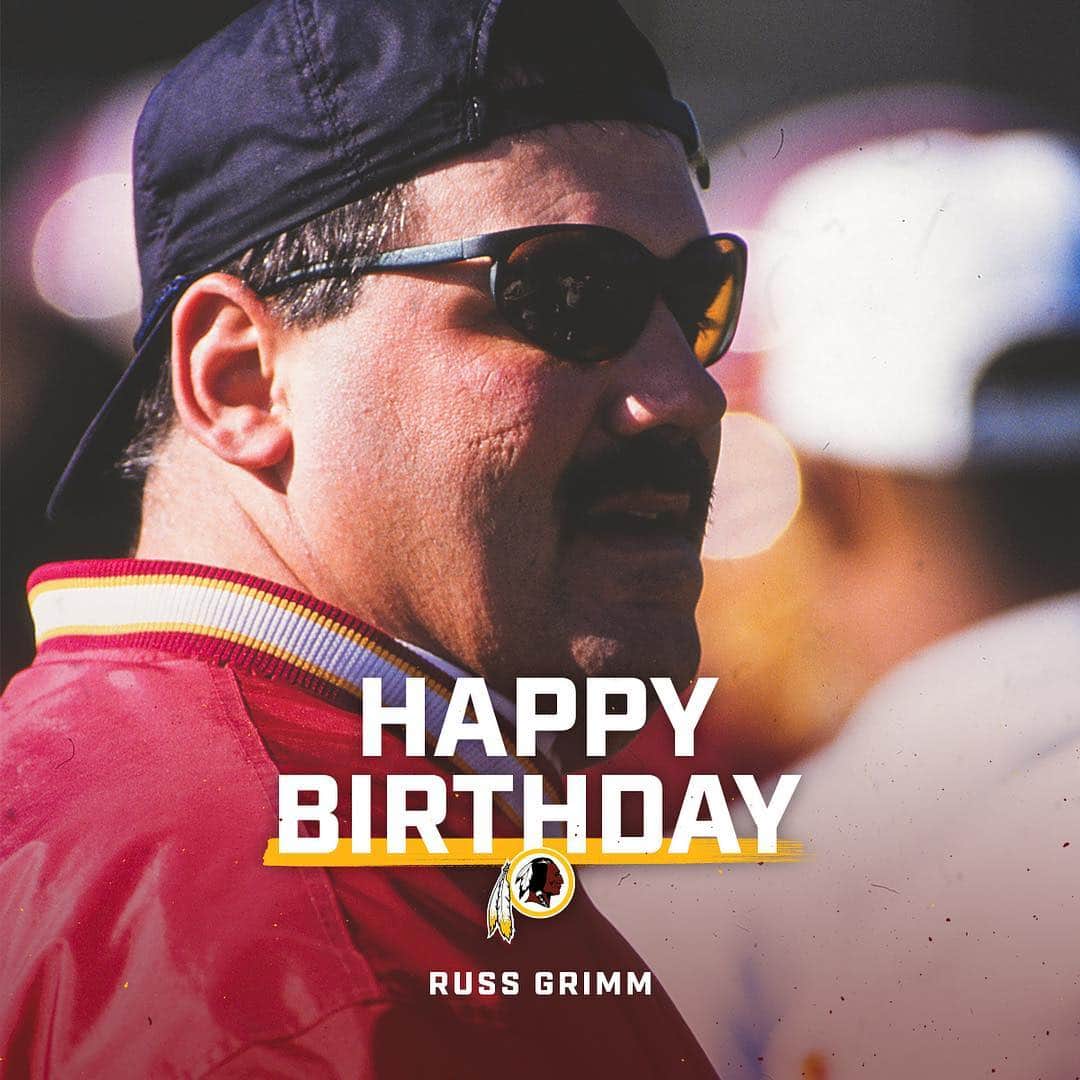 ワシントン・レッドスキンズさんのインスタグラム写真 - (ワシントン・レッドスキンズInstagram)「Happy birthday to #Redskins great and @profootballhof-er Russ Grimm! #HTTR #HOGS」5月2日 23時39分 - commanders