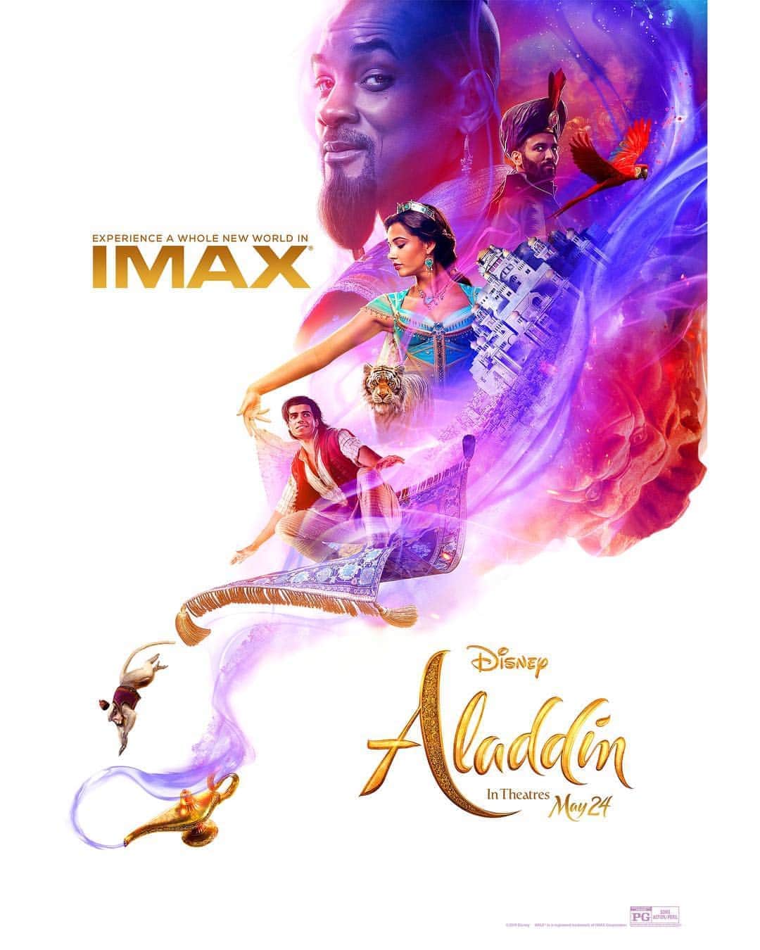 Walt Disney Studiosさんのインスタグラム写真 - (Walt Disney StudiosInstagram)「Check out this exclusive @IMAX poster for Disney’s #Aladdin, and see the film in theaters and in IMAX on May 24.」5月3日 0時15分 - disneystudios
