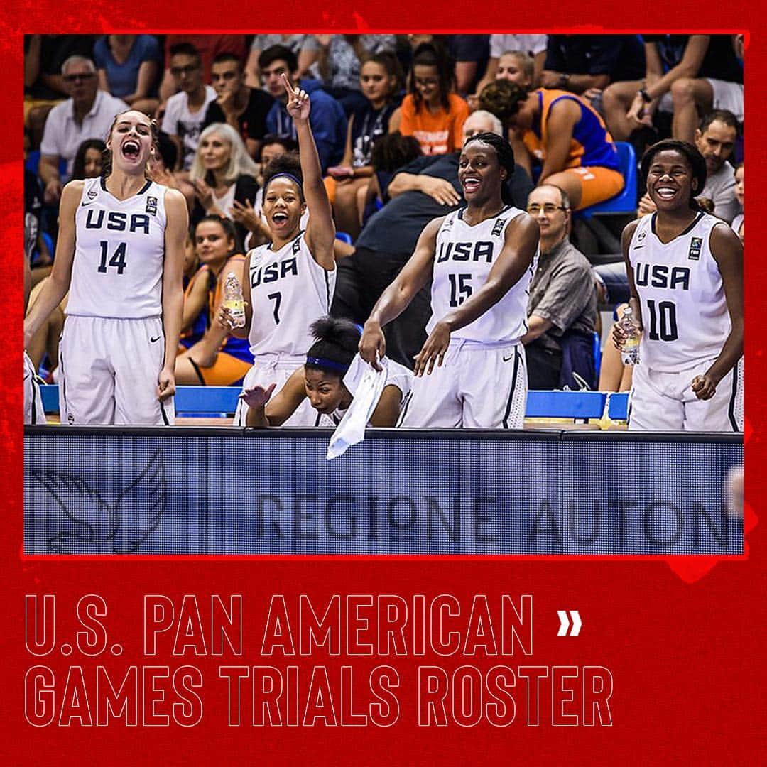 USA Basketballさんのインスタグラム写真 - (USA BasketballInstagram)「36 athletes accept invitations to the 2019 U.S. Pan American Games Women’s Basketball Team trials」5月3日 0時33分 - usabasketball