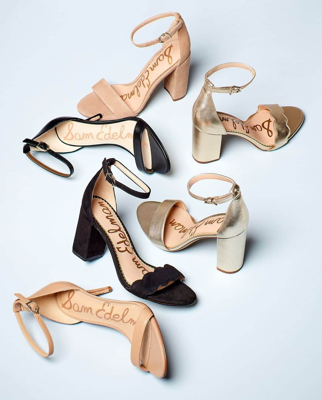 サムエデルマンのインスタグラム：「Instant elegance - our Odila, Patti and Yaro sandals」