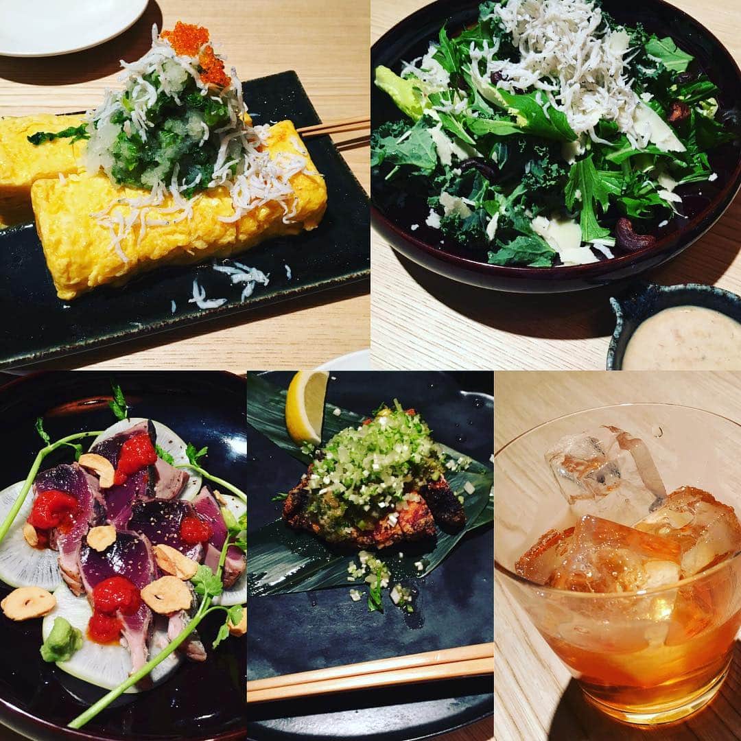 春香さんのインスタグラム写真 - (春香Instagram)「友人と「神宮前らかん・ 果」へ😊 こちらのお料理はすべて、私自身ももう10年以上愛用している天然甘味料ラカントを使用しているので、身体に優しいお食事をいただけます^_^  #美味しかった😊 #神宮前らかん果  #ラカント #ケールとシラスのサラダ #卵焼き #薬味使いを真似したい #ラカント梅酒 #ディナー @jingumaelakanka」4月9日 9時24分 - haruka__official
