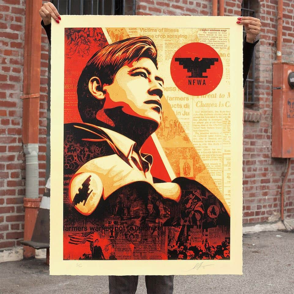 Shepard Faireyさんのインスタグラム写真 - (Shepard FaireyInstagram)「AMERICAN CIVICS AVAILABLE TUESDAY, APRIL 9TH @ 10 AM PDT AT OBEYGIANT.COM!  Jim Marshall documented some of the most important historical and cultural moments in our country. I was honored to collaborate with his iconic images and my aim was to amplify them by bringing something new with my style, but also remain true to the emotions that Jim captured. The "American Civics" series was the first-ever collaboration between me and Jim Marshall's estate, and the series focuses on voting rights, gun control, prison reform, income inequality, and workers’ rights. The art I created for American Civics gives a face to social justice issues, to cultivate dialogue and encourage a vigorous push for solutions to societal problems. As part of this series, the "American Civics" exhibition was on view at @subliminalprojects in 2016, but now these prints will be available online! These prints are extremely limited, and are produced at a higher quality than my usual prints; all 30 x 40 inches, 4-color serigraph on varnished 100% cotton rag archival paper. A portion of proceeds from each print will go to corresponding charities. Check it out! - Shepard⁣ ⠀⠀⠀⠀⠀⠀⠀⠀⠀⁣⠀ Mass Incarceration. A portion of proceeds will benefit @cut50 and the Jim Marshall Fellowship at UC Berkeley.⁣⠀ ⠀⠀⠀⠀⠀⠀⠀⠀⠀⁣⠀ Gun Culture. A portion of proceeds will benefit @calibercollection and the Jim Marshall Fellowship at UC Berkeley.⁣⠀ ⠀⠀⠀⠀⠀⠀⠀⠀⠀⁣⠀ Workers’ Rights. A portion of proceeds will benefit United Farm Workers Foundation and the Jim Marshall Fellowship at UC Berkeley.⁣⠀ ⠀⠀⠀⠀⠀⠀⠀⠀⠀⁣⠀ Two Americas. A portion of proceeds will benefit @nokidhungry and the Jim Marshall Fellowship at UC Berkeley.⁣⠀ ⠀⠀⠀⠀⠀⠀⠀⠀⠀⁣⠀ Voting Rights. A portion of proceeds will benefit the NAACP Legal Defense and Educational Fund, Inc. @naacp_ldf and the Jim Marshall Fellowship at UC Berkeley.⁣ ⠀⠀⠀⠀⠀⠀⠀⠀⠀ Visit the link in bio for FULL print details and more info!⁣」4月9日 3時13分 - obeygiant