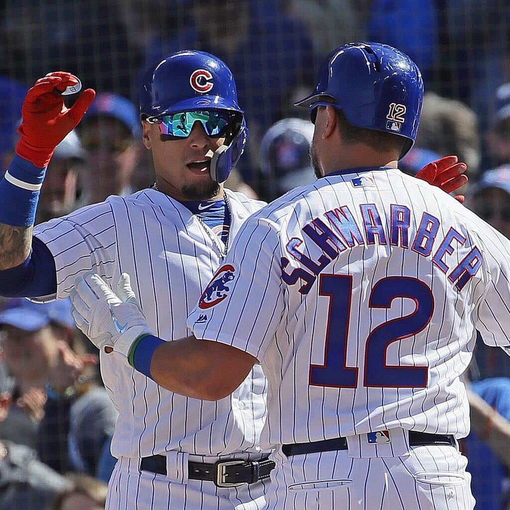 シカゴ・カブスさんのインスタグラム写真 - (シカゴ・カブスInstagram)「First 2019 home run at #WrigleyField! 🙌 #EverybodyIn」4月9日 6時14分 - cubs