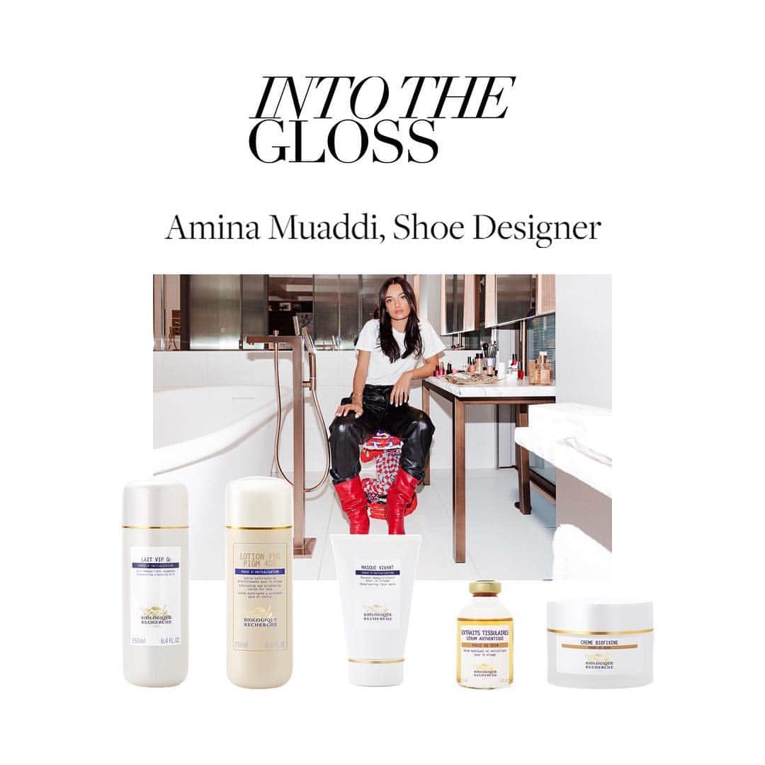 Biologique Recherche USAさんのインスタグラム写真 - (Biologique Recherche USAInstagram)「@aminamuaddi, Shoe Designer, recently revealed her beauty secrets in @intothegloss. Among her skincare favorites, a lot of Biologique Recherche products, including our Lait VIP O2, Lotion P50 PIGM 400, Masque Vivant, Serum Extraits Tissulaires or even our Crème Biofixine. What about you, what are your @biologique_recherche essentials? Share in comments! • • • #biologiquerecherche #passion #expert #beauty #skin #skincare #skininstant #followyourskininstant #buildingbetterskin #intothegloss #press #aminamuaddi #skincarefavorites #skincareessentials #skincareroutine #facecare #laitvipo2 #lotionp50pigm400 #masquevivant #extraitstissulaires #cremebiofixine #treatyourself #treatyourskin」4月9日 8時11分 - biologique_recherche_usa