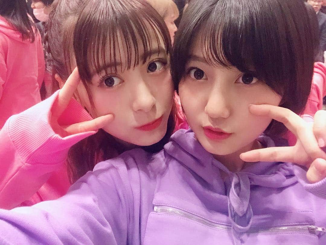 のインスタグラム：「せっかくなのでInstagramにも載せます！﻿ 先月末のSATOYAMA&SATOUMIにて﻿ モーニング娘。'19﻿ えりぽん 生田衣梨奈ちゃん﻿ みずき 譜久村聖ちゃん﻿ まーちゃん 佐藤優樹ちゃん﻿ まりあちゃん 牧野真莉愛ちゃん﻿ ﻿ ﻿ 最後の写真は好きな子と服と組み合わせを交換できたことが嬉しいって気持ちが溢れてる新井です笑  #morningmusume  #モーニング娘19  #アプガ」