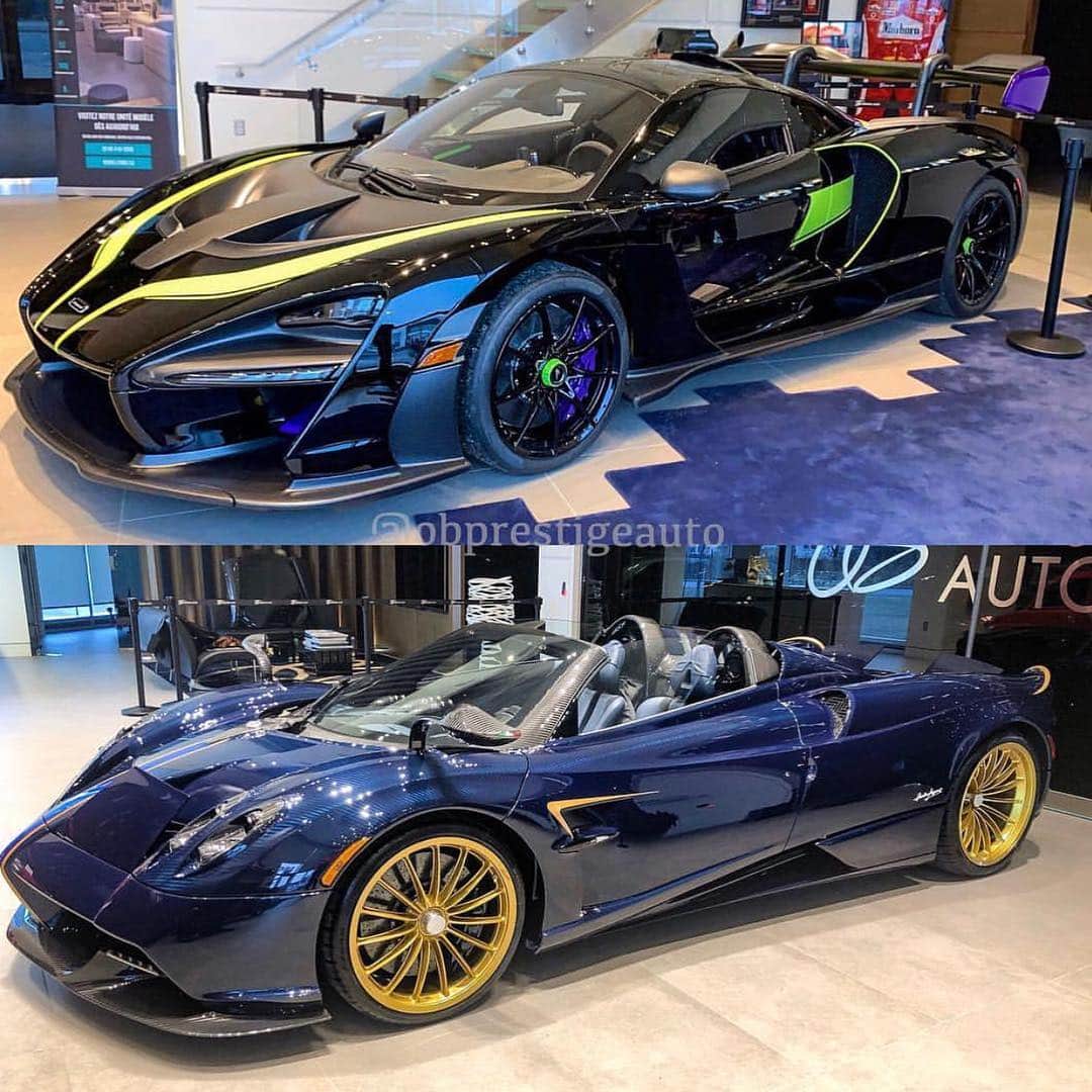 CarsWithoutLimitsさんのインスタグラム写真 - (CarsWithoutLimitsInstagram)「McLaren Senna & Pagani Huayra Roadster. Two new toys for @obprestigeauto  #carswithoutlimits #toronto」4月9日 11時40分 - carswithoutlimits