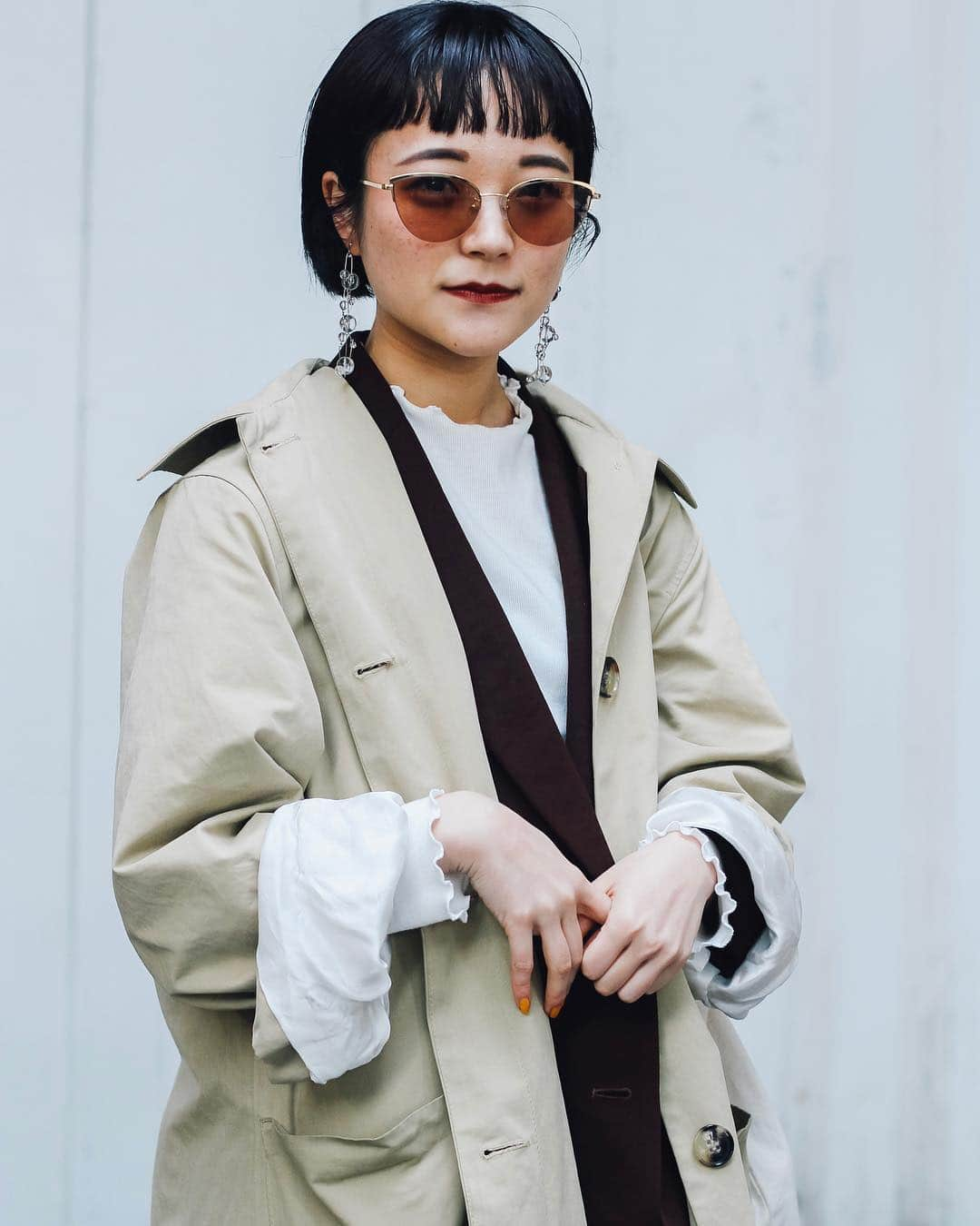 Fashionsnap.comさんのインスタグラム写真 - (Fashionsnap.comInstagram)「【#スナップ_fs】 Name 川上 凜  Coat #ZARA Shoes #DrMartens Eyewear #DOUBLELOVERS  #fashionsnap #fashionsnap_women」4月9日 12時24分 - fashionsnapcom