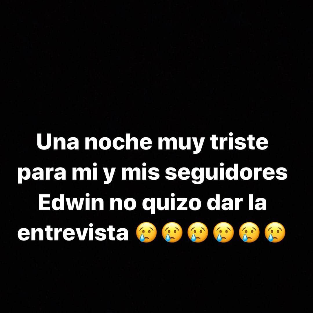 ホセ・レイエスのインスタグラム：「Eso no se hace @encadwin 😢un día gris para mi y todos mis seguidores 😫」