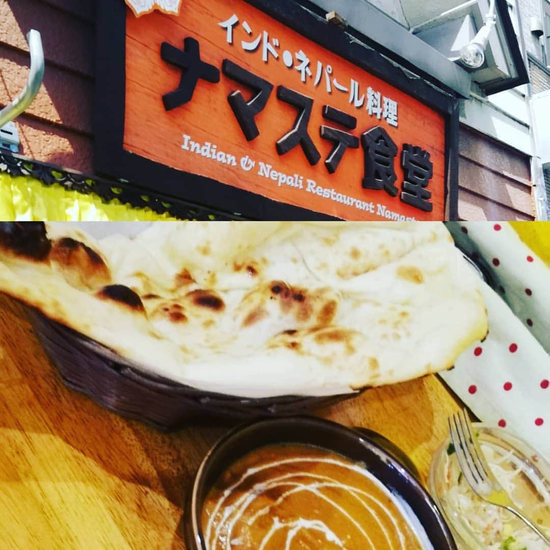 松本隆博のインスタグラム：「。 ランチはナマステ食堂 ヽ(^o^)丿」