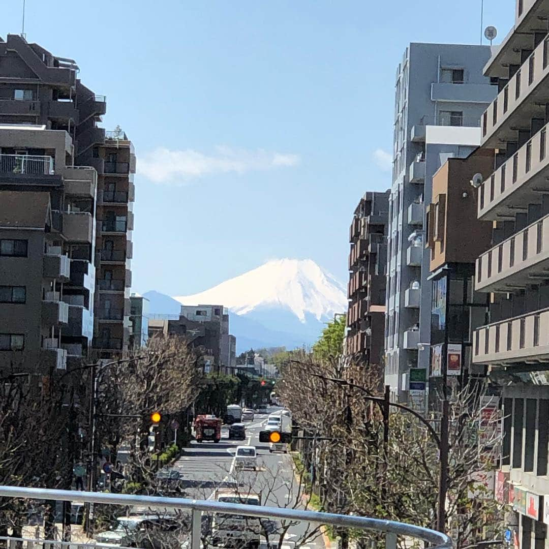 萩原佐代子さんのインスタグラム写真 - (萩原佐代子Instagram)「【#東久留米駅構内は富士山スポット】 西武池袋線東久留米駅構内には‘富士山写真スポット’があり、本当に富士山が綺麗に見えます。 最寄駅から毎日こんなに素晴らしい富士山が見える、東久留米駅カッコいいっ！！駅前に‘スナック佐代子’もあるし（笑）」4月9日 13時04分 - hagiwarasayoko