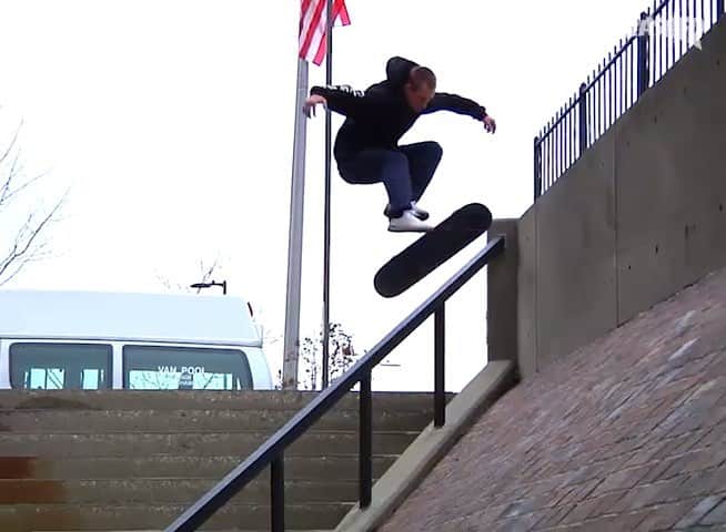 スラッシャーのインスタグラム：「ANIMAL @westgatebrandon 💥🔨 Watch his ‘Bog Town’ ROUGH CUT on the Thrasher site 📡 🎬 @tsavvv」
