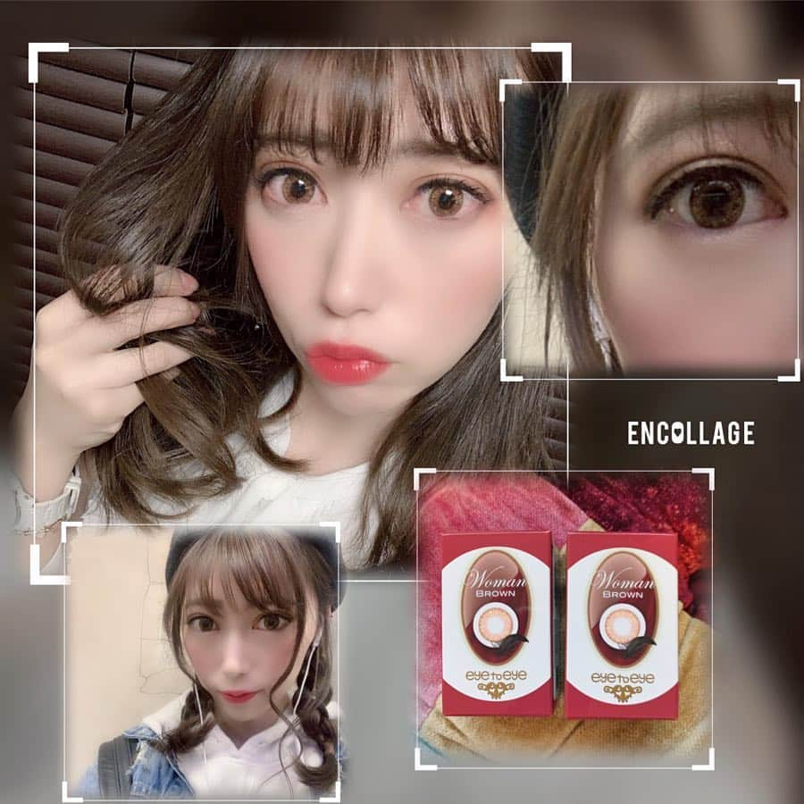 安森彩那さんのインスタグラム写真 - (安森彩那Instagram)「いつもと雰囲気変えてみたくて @eyetoeye_official 様  の #ウーマンブラウン を使わせて 頂きました♥ - このレンズは、オレンジ系ブラウン、 イエロー系ブラウン、オレンジ、ブラウンと4色配合で妥協する事なく数十回の試作で一年以上かけてこのビー玉のような発色が生まれたんだって◡̈⃝︎⋆︎* - 付けてみての感想は、まずゴロゴロしない、これ大事✨そして発色がいいから馴染む◡̈⃝︎⋆︎* ちょーどいいハーフ顔になれるから良き👏今まで試した中で一番よかったです♡︎ᵎᵎᵎ 周りかも好評でした\( ⍢ )/ - 度数も-10.00まであるの嬉しい◡̈⃝︎⋆︎* 装用期間、1dayと１ヶ月あるのも魅力的(ɔˆ ³(ˆ⌣ˆc) たまにな気分変えたいっていう方に 是非オススメです♥ ‪- - - - - - - - - - - - - - - - - ✄‬ #カラコン#アイトゥーアイ#ウーマン #ブラウン #ウーマンブラウン #eyetoeye」4月9日 14時30分 - ayana.y_official