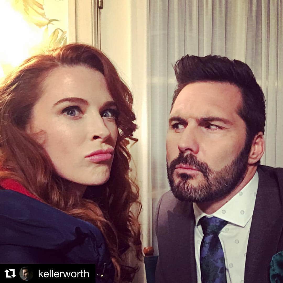 ブリジット・リーガンさんのインスタグラム写真 - (ブリジット・リーガンInstagram)「A CLASH OF THE VILLAINS @kellerworth #janethevirgin 😼😼 ・・・ A clash of villains?? Or just a moment between takes with @bridgetregan @cwjanethevirgin @thecw #jtv #actors #villains // Los antagónicos se enfrentan? O solo un momento entre tomas en #juanalavirgin」4月9日 14時33分 - bridgetregan