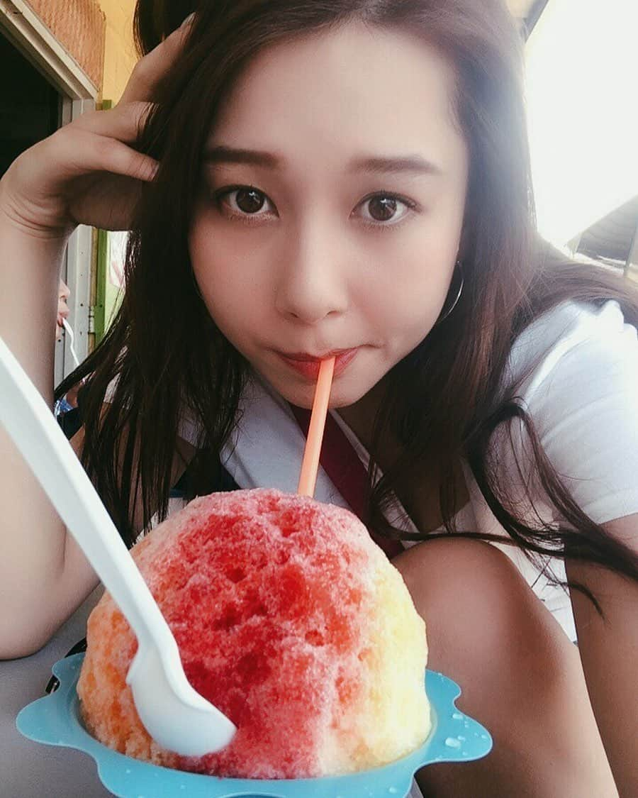 丹羽仁希さんのインスタグラム写真 - (丹羽仁希Instagram)「しぇーぶあいす🍧と顔。笑」4月9日 14時42分 - __niki22