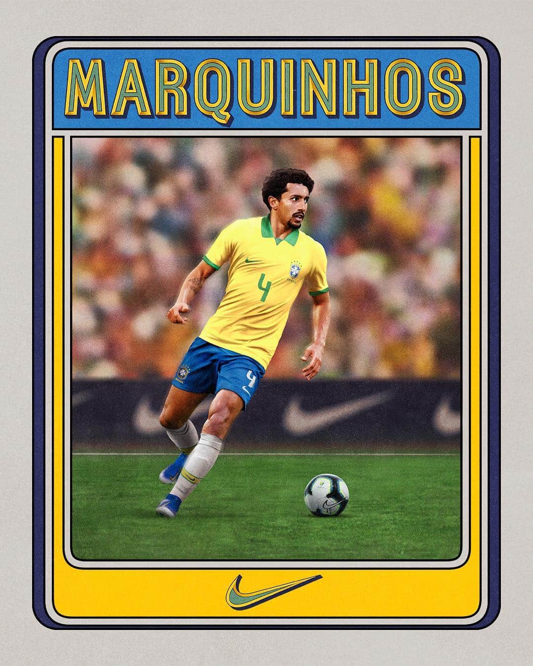 マルコス・アオアス・コレアのインスタグラム：「🇧🇷 Orgulho de vestir a nova Amarelinha, inspirada em 1989, no nosso último título da Copa América em casa! #OTeamBrasileiro @nikefootball @cbf_futebol」