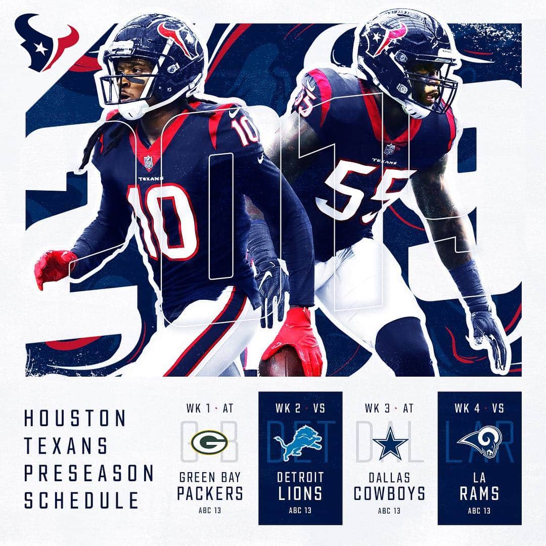 ヒューストン・テキサンズさんのインスタグラム写真 (ヒューストン・テキサンズInstagram)「Our 2019 preseason