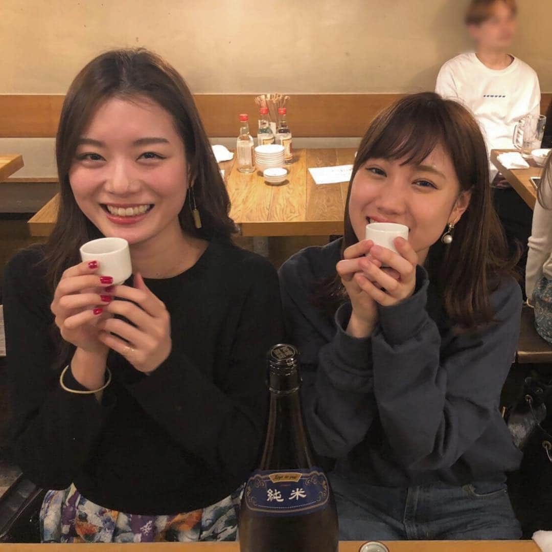 高野祐衣さんのインスタグラム写真 - (高野祐衣Instagram)「昨日はお酒好きのお友達と 日本酒をたらふく飲んだ日☺︎ ここの居酒屋さん、 ドリンクのシステムが おもしろかったよ！ .  #日本酒 #日本酒女子  #渋谷 #居酒屋 #まるこ」4月9日 19時22分 - yuipooon12_06