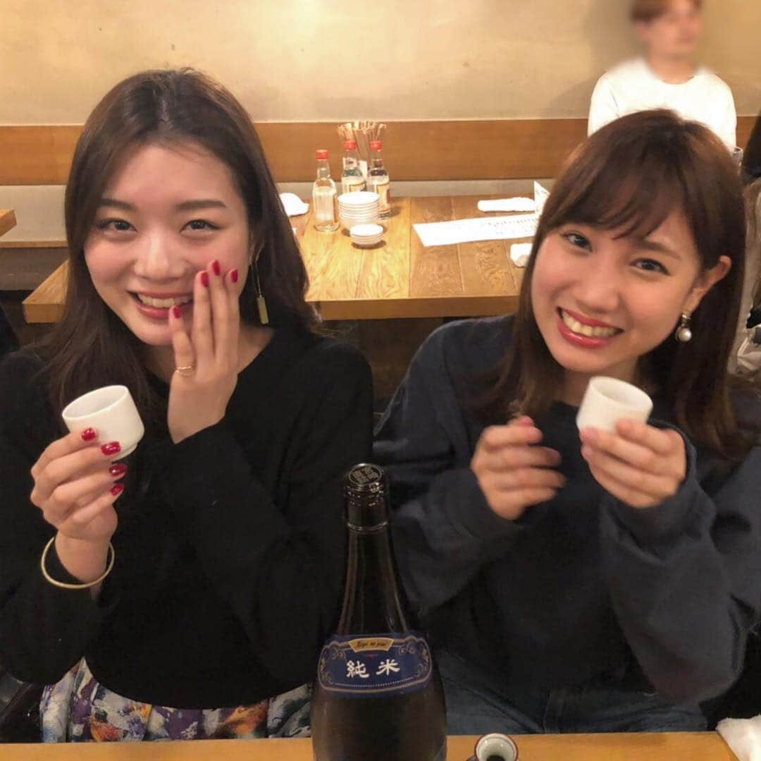 高野祐衣さんのインスタグラム写真 - (高野祐衣Instagram)「昨日はお酒好きのお友達と 日本酒をたらふく飲んだ日☺︎ ここの居酒屋さん、 ドリンクのシステムが おもしろかったよ！ .  #日本酒 #日本酒女子  #渋谷 #居酒屋 #まるこ」4月9日 19時22分 - yuipooon12_06