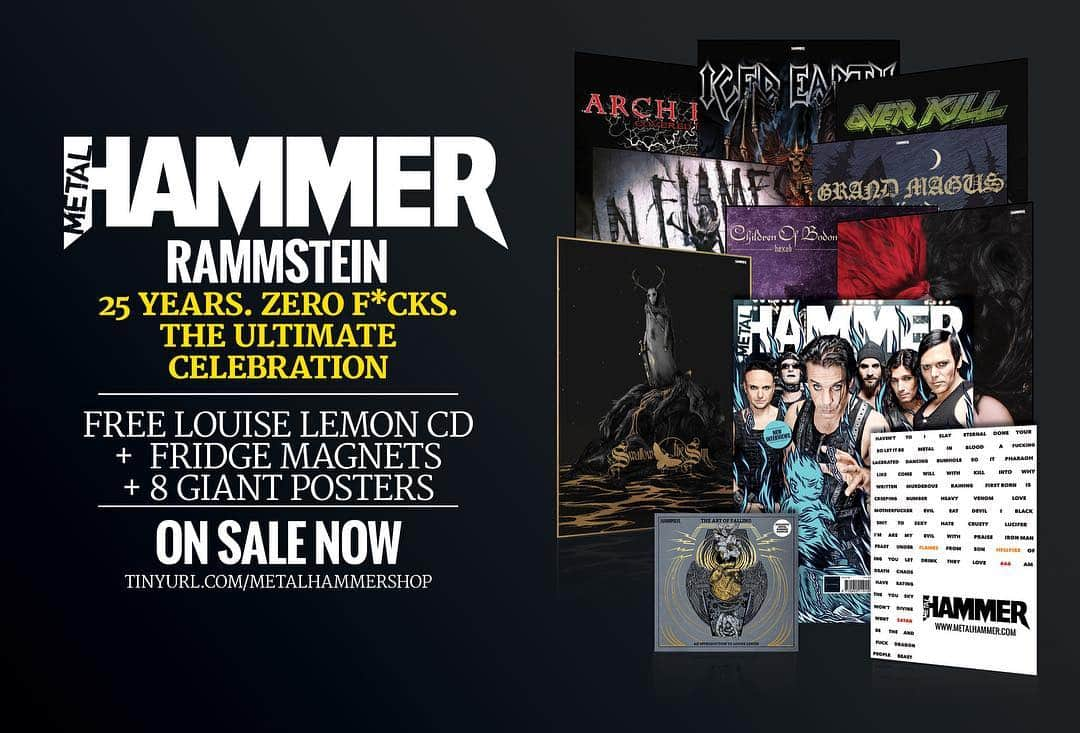 METAL HAMMERさんのインスタグラム写真 - (METAL HAMMERInstagram)「The new issue of Metal Hammer has over 25 PAGES of Rammstein, including brand new interviews, behind the scenes looks at their legendary show, the full story behind some of their most infamous songs and much, much more! ONLY in the new issue of Metal Hammer, out now! #Rammstein #MetalHammer #HeavyMetal」4月9日 19時36分 - metalhammeruk