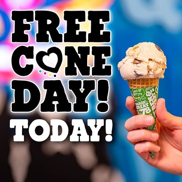 Ben & Jerry'sさんのインスタグラム写真 - (Ben & Jerry'sInstagram)「It's the day we've all been waiting for! #FreeConeDay is TODAY all around the world! Find a Scoop Shop near you at benjerrys.co/FCDlocator」4月9日 19時58分 - benandjerrys
