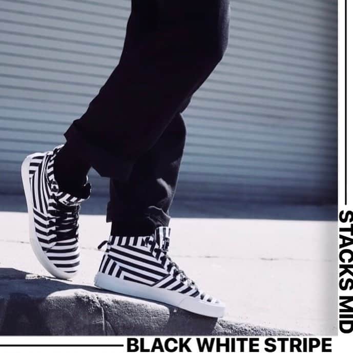 SUPRA TOKYOさんのインスタグラム写真 - (SUPRA TOKYOInstagram)「NEW ARRIVAL "STACKS MID / BLACK WHITE-STRIPE"  In Store & Online  #supratokyo #sneaker」4月9日 20時06分 - supratokyo