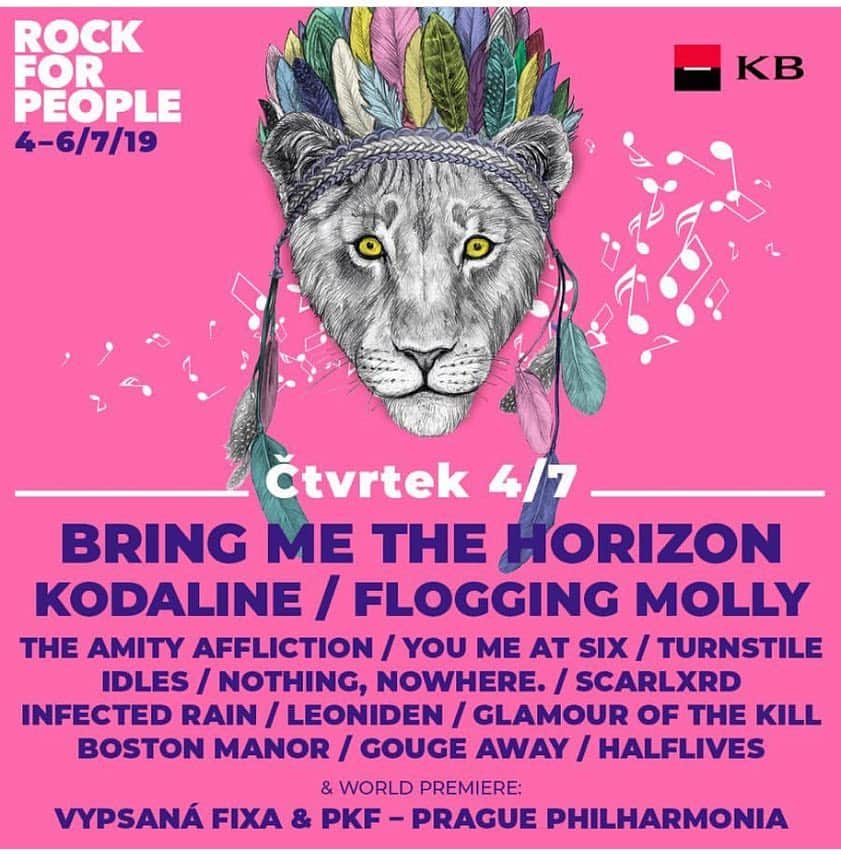 グラマー・オブ・ザ・キルのインスタグラム：「We can’t wait to hit @rockforpeople this July. We play on the 4th. Who’s picked up tickets so far?」