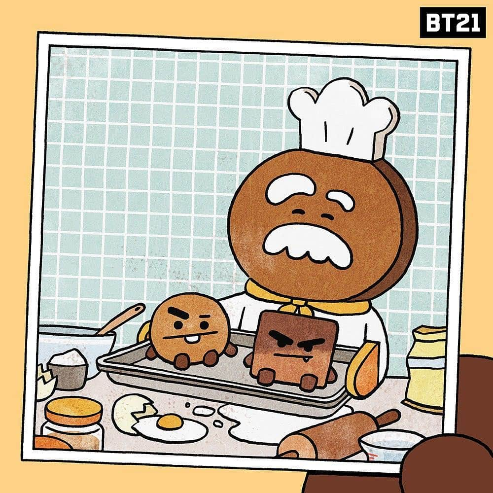 BT21 Stars of tomorrow, UNIVERSTAR!さんのインスタグラム写真 - (BT21 Stars of tomorrow, UNIVERSTAR!Instagram)「A spoonful of crunchiness..two spoons of cuteness..and a gallon of mischief  #BT21_UNIVERSE #SHOOKY #goodold #Grandpa #MUSTASHU #and #youare..? #BT21」4月9日 21時00分 - bt21_official