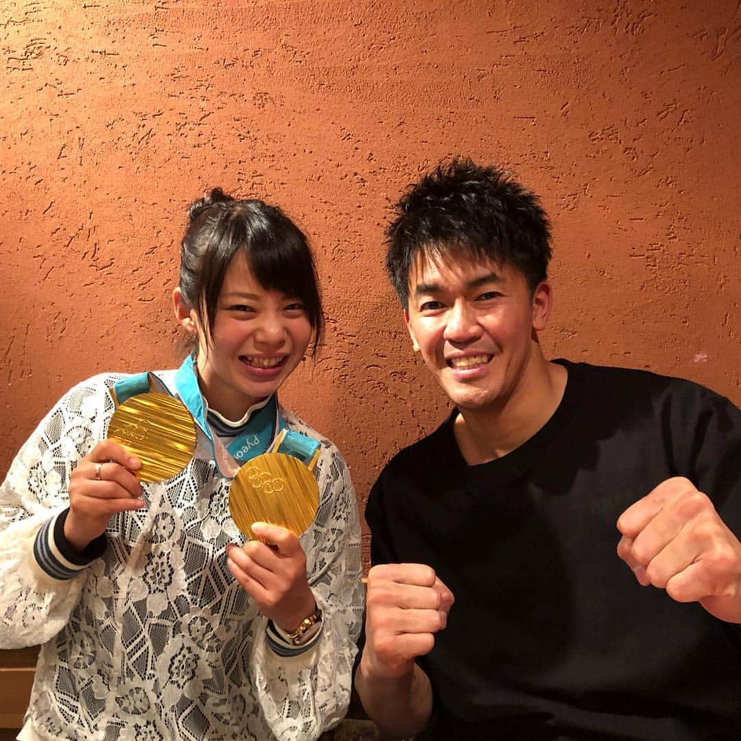 高木菜那のインスタグラム：「先日武井さんと食事に行かせていただきました！ ジンギスカンも凄く美味しかったですし、興味深い話も沢山聞けて有意義な時間になりました！ 小型ですがもっとビックになれるようにこれからもっと頑張ります(*^^*) #武井壮 #ジンギスカン」