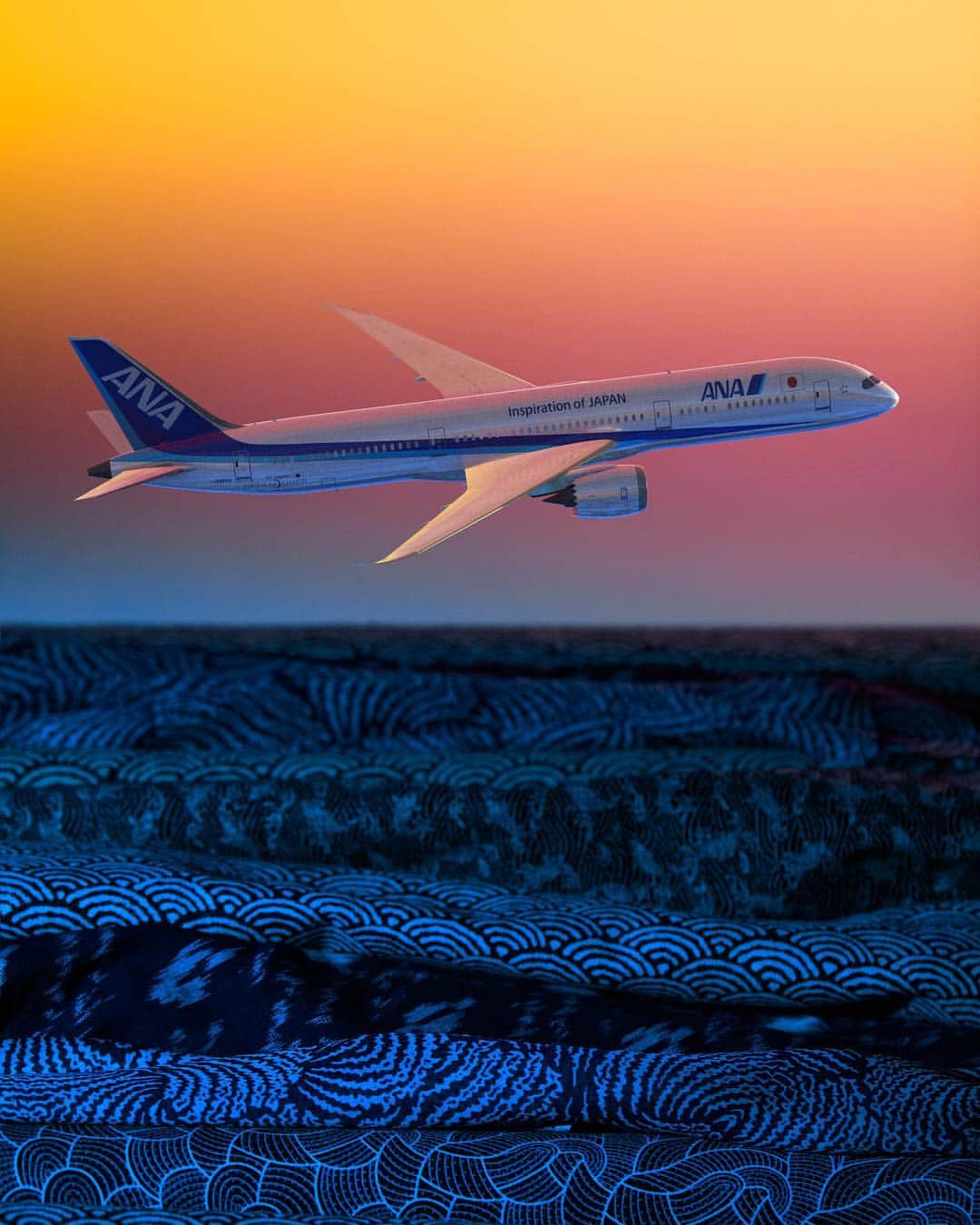 All Nippon Airwaysさんのインスタグラム写真 - (All Nippon AirwaysInstagram)「“Sea” something cool about this ocean-crossing flight? 🌊」4月9日 22時39分 - allnipponairways