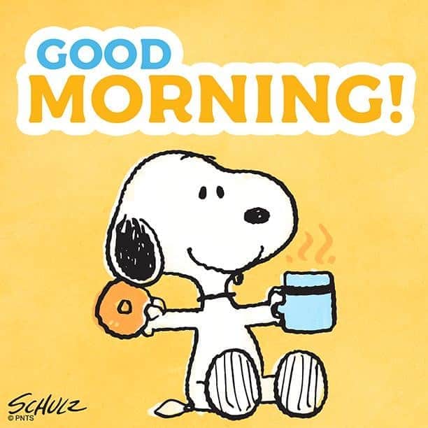 スヌーピーさんのインスタグラム写真 - (スヌーピーInstagram)「A very good morning to all!」4月9日 22時45分 - snoopygrams