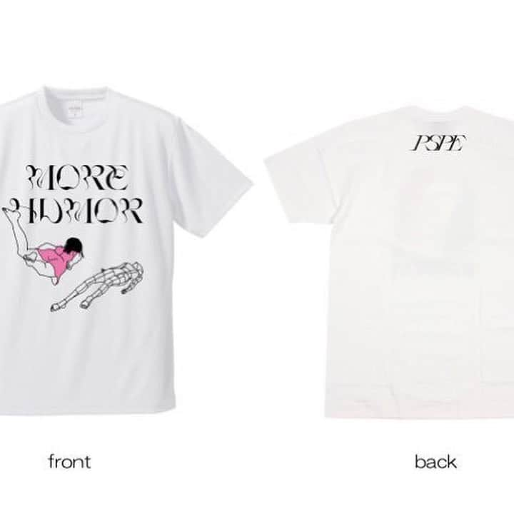 パスピエさんのインスタグラム写真 - (パスピエInstagram)「5th Full Album「more humor」 P.S.P.E盤のTシャツ、ベースの露さんに着てもらいました！ こちら着用サイズはLサイズになっております。 P.S.P.E盤はスペシャルBOXパッケージとこちらのTシャツ付き！4/21(日)までの予約販売となっております。」4月9日 22時48分 - passepied.info