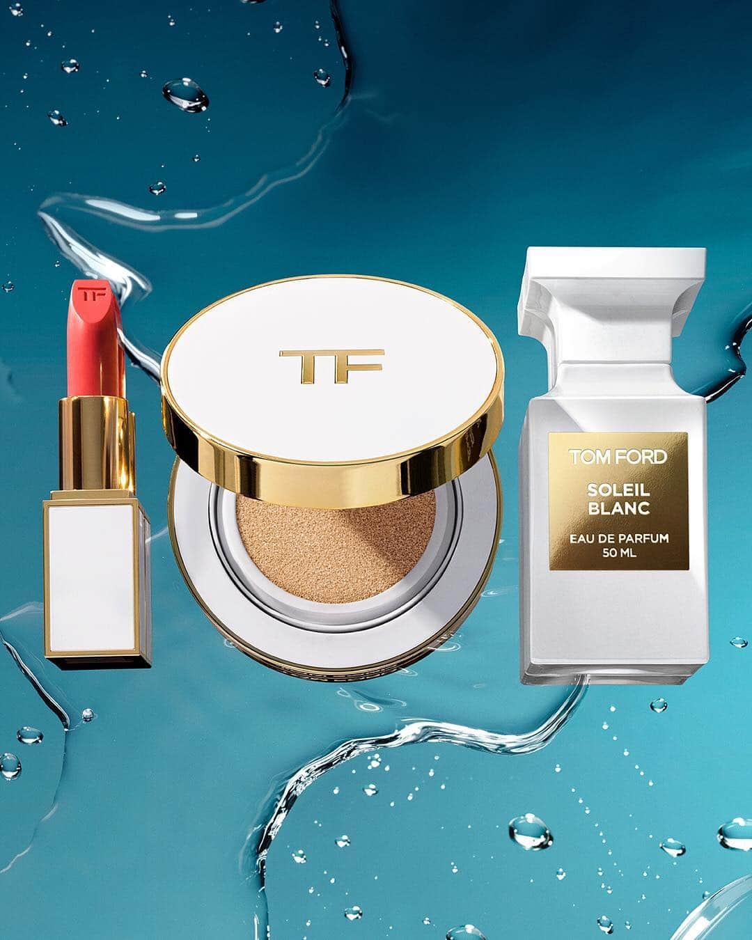 トムフォードさんのインスタグラム写真 - (トムフォードInstagram)「For the first time, the most desired Soleil lip shades debut in Lip Color Sheer. New Glow Tone Up Foundation SPF 45 premieres in a hydrating cushion compact. The solar floral amber of Private Blend Soleil Blanc. @tomfordbeauty #TOMFORD #TFSOLEIL #PRIVATEBLEND」4月9日 23時07分 - tomford