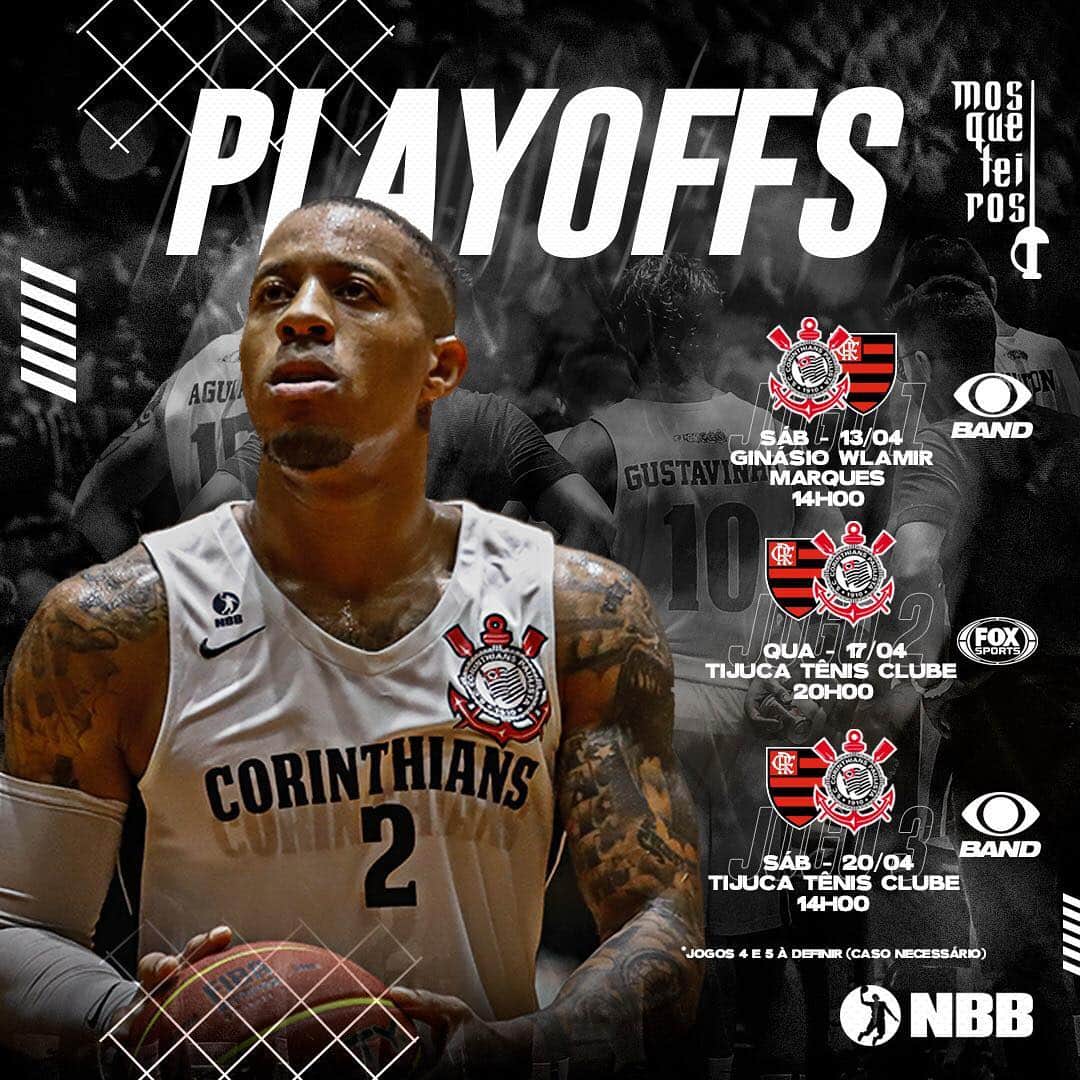 コリンチャンスさんのインスタグラム写真 - (コリンチャンスInstagram)「🏀 Definidas as datas dos primeiros jogos entre @sccorinthians.basquete e Flamengo, pelas quartas de final do @NBB. E o primeiro duelo acontece no ginásio Wlamir Marques, no Parque São Jorge, no sábado, às 14h. . Venha apoiar o Coringão! . #TimãoPoliesportivo」4月10日 4時37分 - corinthians