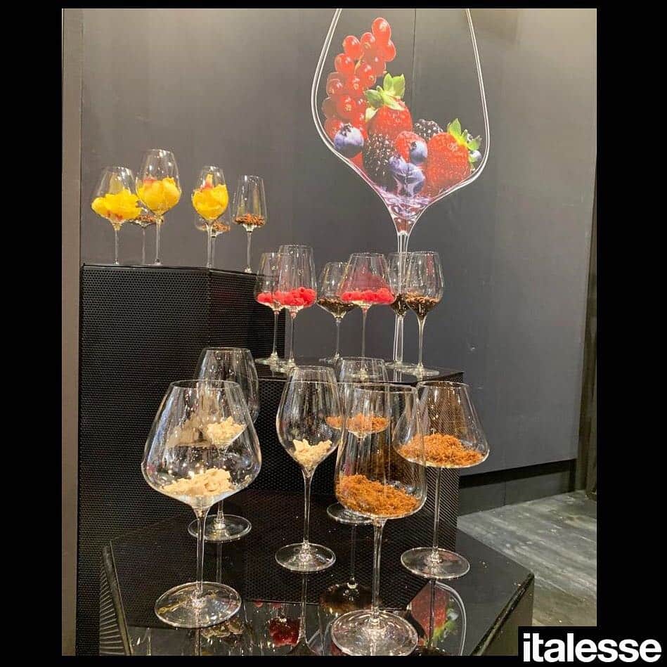 イタレッセさんのインスタグラム写真 - (イタレッセInstagram)「Berries or Wine? Experience on aromatic emotional tasting with Masterclass and Etoilé collection. @vinitaly_verona #italesse #design #glassware #tableware #tasting #aromas #fruits #wine #winery #winelife #winetime #winelover #winetasting #winegram #instawine #fair #vinitaly」4月9日 23時50分 - italesse