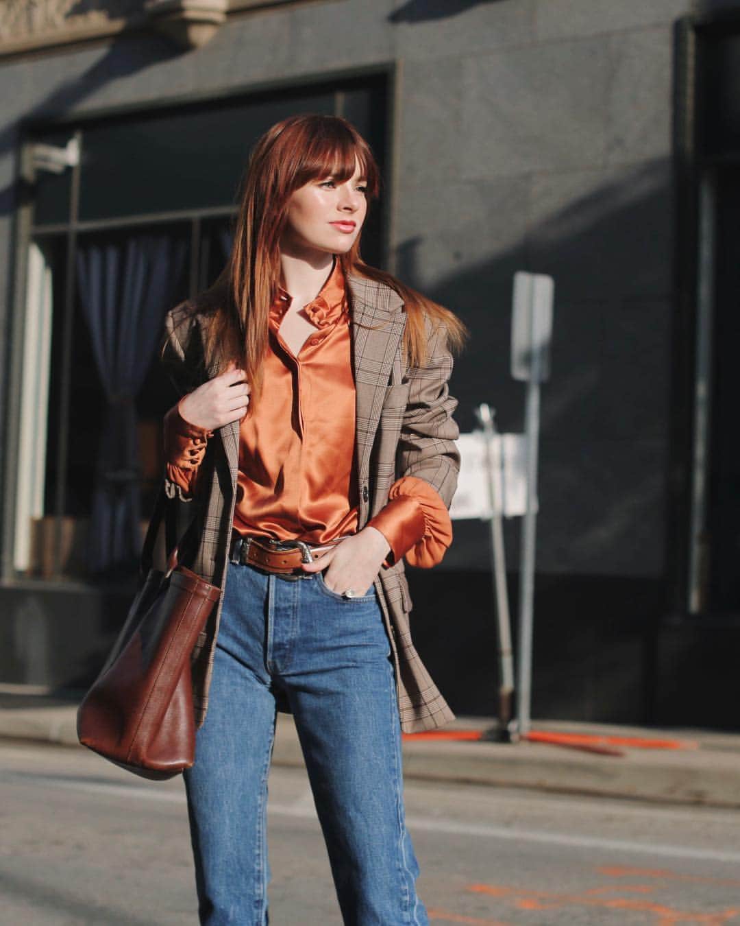 ジェーン・アルドリッジのインスタグラム：「What part of your outfit do you usually choose first? For me it’s usually jeans. I have a big collection of vintage denim (my fetish kind of haha) so that’s always my favorite place to start!」