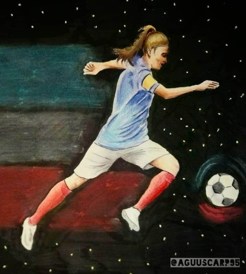 FIFAワールドカップさんのインスタグラム写真 - (FIFAワールドカップInstagram)「We love these #FIFAWWC inspired illustrations created by our Fan Movement members @kim_da_vin, @marika22_10 and @aguuscarp95 🖌⚽️❤. Do you also have artistic talent? Post your artwork, using the hashtag #WeLiveFootball」4月10日 0時49分 - fifaworldcup