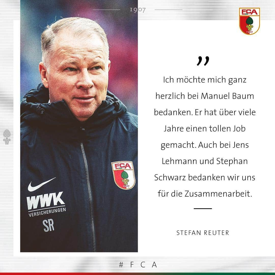 FCアウクスブルクさんのインスタグラム写真 - (FCアウクスブルクInstagram)「DANKE Manuel, DANKE Jens, DANKE Stephan! 🙏🤝 #FCA #FCA1907 #fcaugsburg」4月10日 2時43分 - fcaugsburg1907