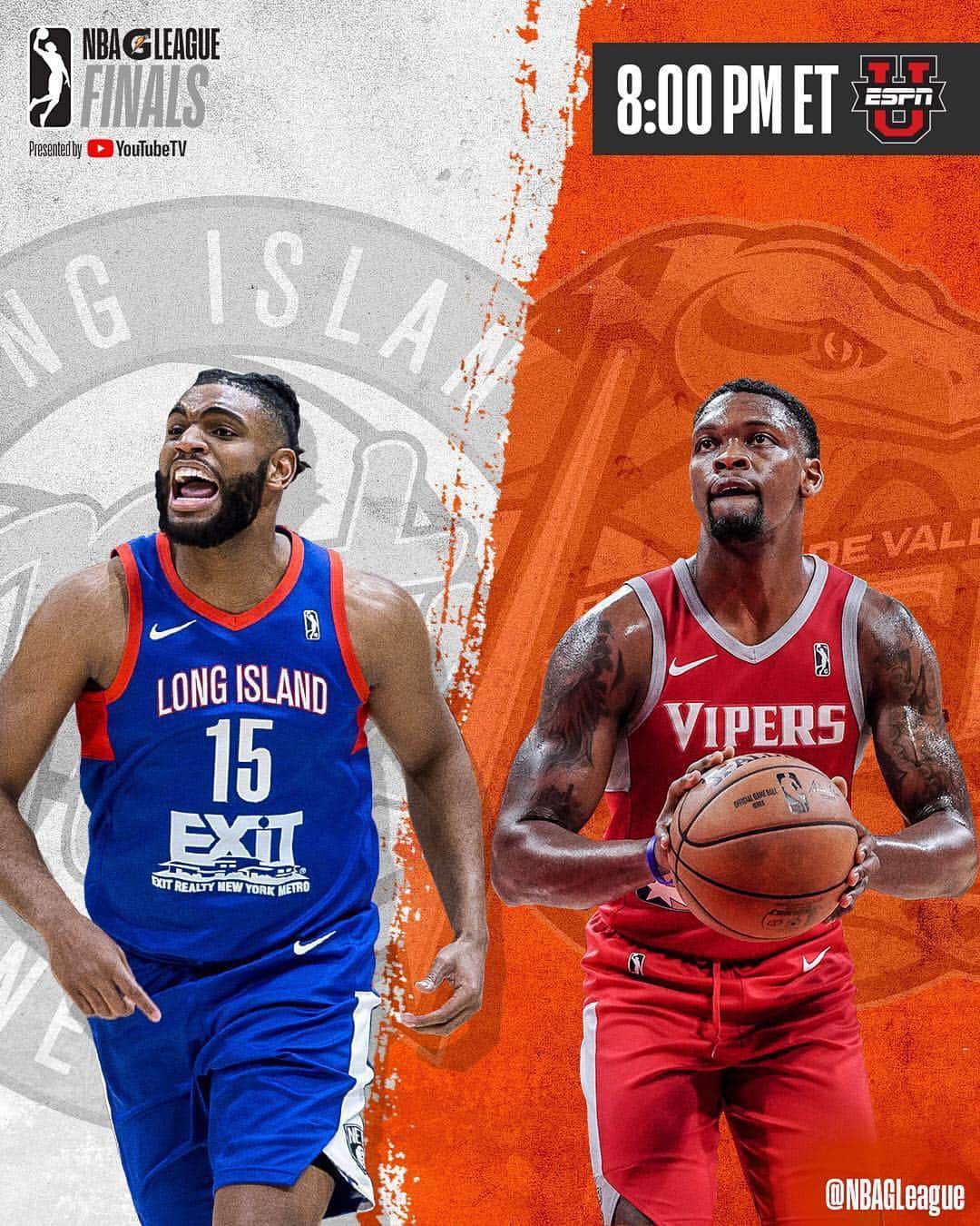 NBAさんのインスタグラム写真 - (NBAInstagram)「#GLeagueFinals GAMEDAY! 🏀 Who ya got... the @LongIslandNets, looking to clinch their first title or the @RGVVipers, looking to force a winner-take-all Game 3? #ThisIsYourTime (repost @nbagleague)」4月10日 2時43分 - nba