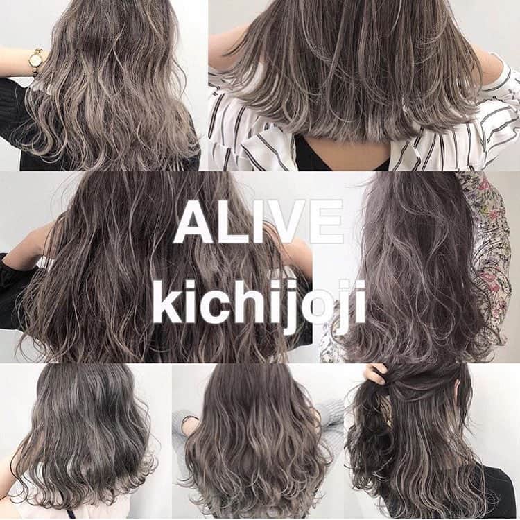 ALIVEさんのインスタグラム写真 - (ALIVEInstagram)「． ． ． 🔻kichijoji staff 🔻． ． 白土諒 @ryo_alive 松永優哉 @yuya_alive kanako @kanakoyamashitaa  西村なる美 @narumi_nishimura 若山葵 @iamblue.58 ． ． ． ． ． 🏁 ALIVE人気メニュー 🏁  人気NO.1 グラデーションカラー（ブリーチ込み）　￥10800　ALIVEといえばグラデーションカラー☆  人気NO.2 ハイライトカラー　（ブリーチ込み）　￥14040　学生からOL、白髪の気になる方まで幅広く人気♪  人気NO.3 ダブルカラー　（ブリーチ込み）　￥18360　美容学生、個性派、透明感抜群を求める方へ◎ ． ． ． ． 🏁 ALIVE 吉祥寺店 🏁 東京都武蔵野市吉祥寺本町1-10-5 吉祥寺公園通りビル 6F ． 吉祥寺駅中央口から徒歩5分 ． 平日10:00~20:00 土日祝日10:00~19:00 ． ☎0422275410 ． ． ． #グラデーションカラー#外国人風カラー#バレイヤージュ#バレイヤージュカラー#ハイライト#ハイライトカラー#ハイライトグラデーション#イルミナカラー#ハイトーン#サロンモデル#ヘアアレンジ#簡単ヘアアレンジ#美容学生#ナチュラルヘア#ブリーチカラー#ヘアカラー#ダブルカラー#generations#白濱亜嵐#三代目jsoulbrothers#山崎賢人#ウェディングヘア#グレージュ#ベージュカラー#ホワイトカラー#アディクシーカラー#インナーカラー」4月10日 13時21分 - alivehair