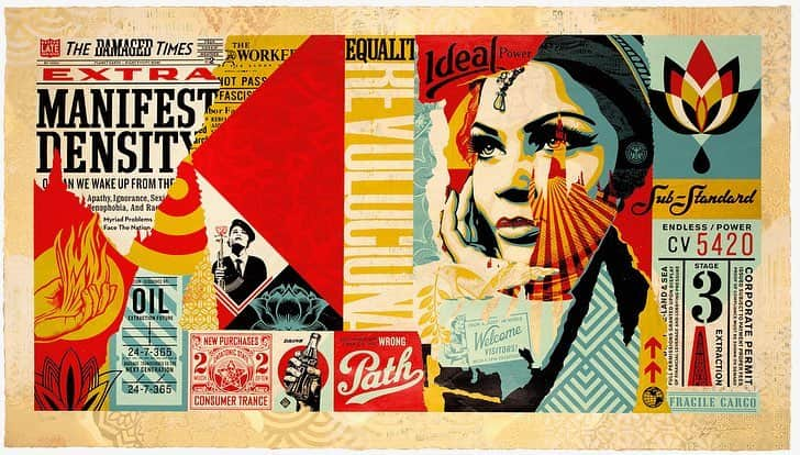 Shepard Faireyさんのインスタグラム写真 - (Shepard FaireyInstagram)「I'm excited that my art will be on view at the group exhibition, "From the World, Made in Lisboa," starting this Friday, April 12th in Lisbon! Thank you @underdogs_gallery for including my works in this show. If you're in Portugal, I hope you can make it! - Shepard⁣ ⠀⠀⠀⠀⠀⠀⠀⠀⠀ Visit the link in bio for more details.」4月10日 5時37分 - obeygiant