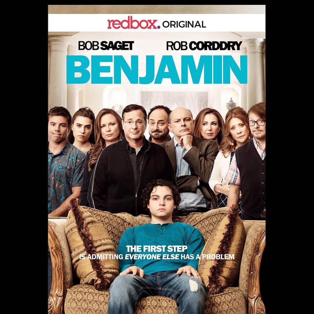 ボブ・サゲットさんのインスタグラム写真 - (ボブ・サゲットInstagram)「Very excited that our movie “Benjamin” is OUT TODAY!!!! Such a great cast: @rob_corddry @kevinpollak123 @marylynnrajskub @peri.gilpin @davefoley @maxwolfburkholder @iclara.mamet @davidhulldavidhull  First “Redbox Original” for streaming or at a @Redbox location TODAY!!! Producer: @nicholastabarrok  Written by @joshuaturek @benjaminmovie @Redbox」4月10日 6時25分 - bobsaget