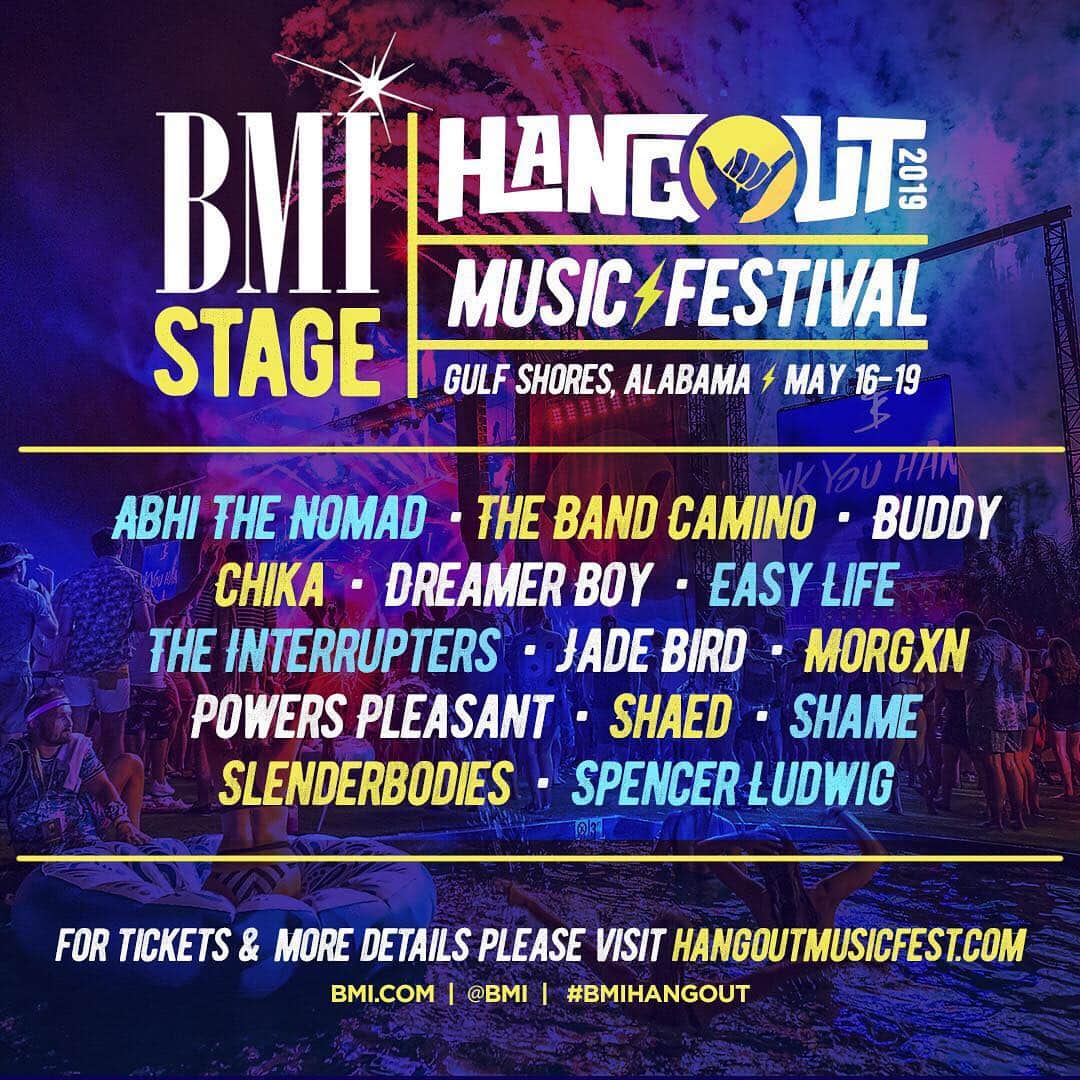 Broadcast Music, Inc.さんのインスタグラム写真 - (Broadcast Music, Inc.Instagram)「We can’t wait for you to see this lineup, @hangoutfest 🤙 #BMIHangout」4月10日 6時31分 - bmi
