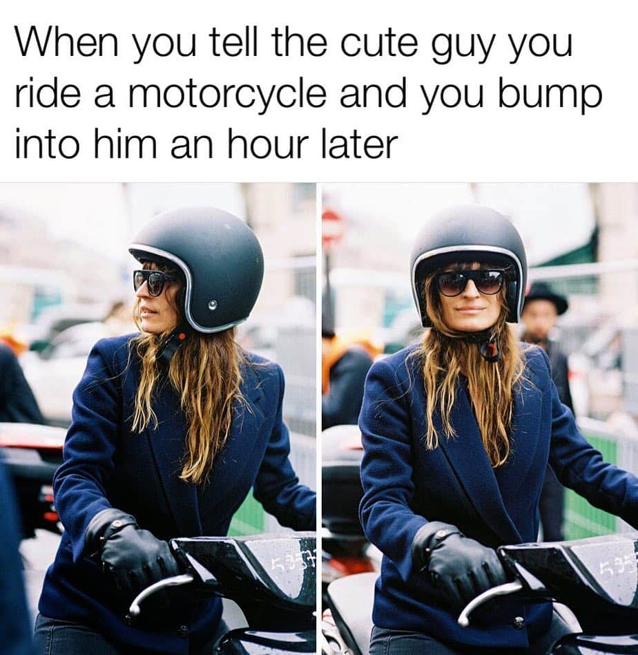 のインスタグラム：「😬 A scooter IS a type of motorcycle #GoogleIt #MyLiesAreTrue #LeaveMeAlone #ISayWhateverIwantToTheCuteGuy  #carolinememe」
