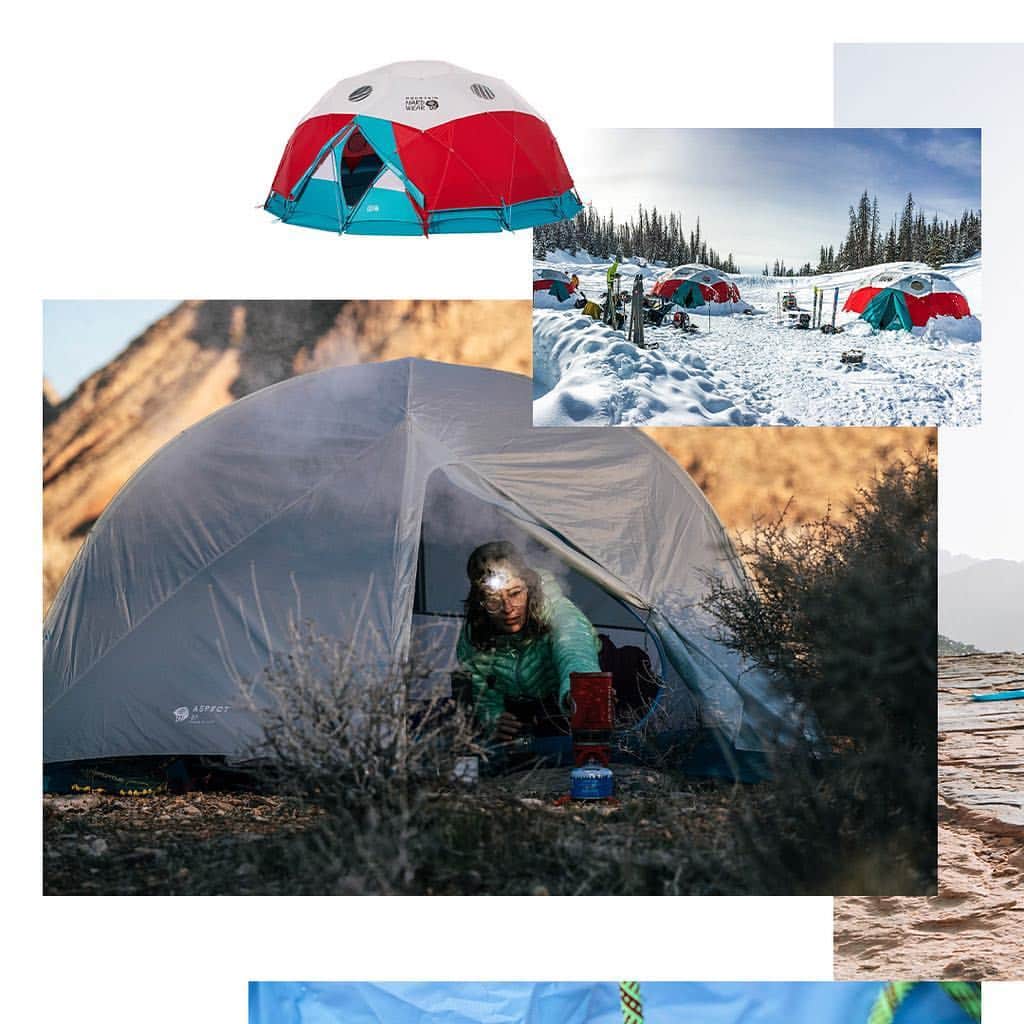 マウンテンハードウェアのインスタグラム：「It’s our most protective, most expansive collection of tents, packs, and sleeping bags yet. Hit the link in our bio for more. 📷: @jonglassberg.」