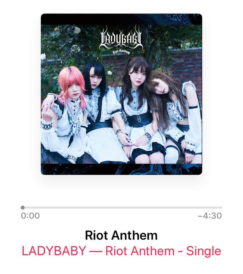 ハジメタルさんのインスタグラム写真 - (ハジメタルInstagram)「作詞作曲編曲演奏で参加した LADYBABY「Riot Anthem」音楽配信スタート youtu.be/mMWwyRSsL5E  各サブスクで聴くことができます。 [ iTunes JP ]  https://itunes.apple.com/jp/album/riot-anthem-single/1459096159 [ レコチョク ]  https://recochoku.jp/song/S1007883489/ [ Spotify ] https://open.spotify.com/album/16BvSG5pz9rN3UalZ4O6xG?nd=1 /// #LADYBABY #riotanthem」4月10日 8時14分 - hajimetaldeath