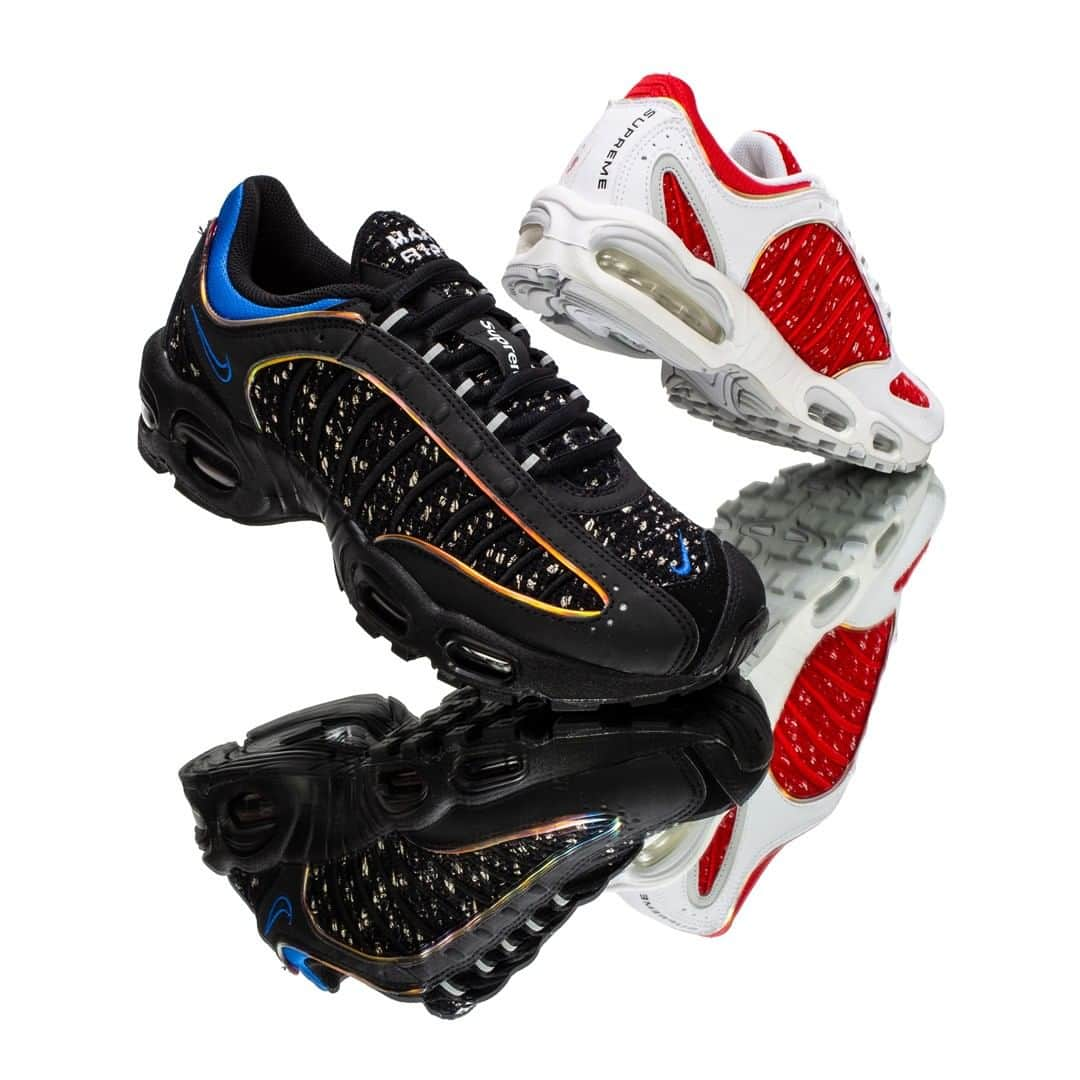 Flight Clubさんのインスタグラム写真 - (Flight ClubInstagram)「Supreme taps into Nike's deep archive for their latest collab, selecting the Air Max Tailwind 4 in a pair of colorways, both accented with evocative static detailing to level up the runner.」4月10日 9時30分 - flightclub