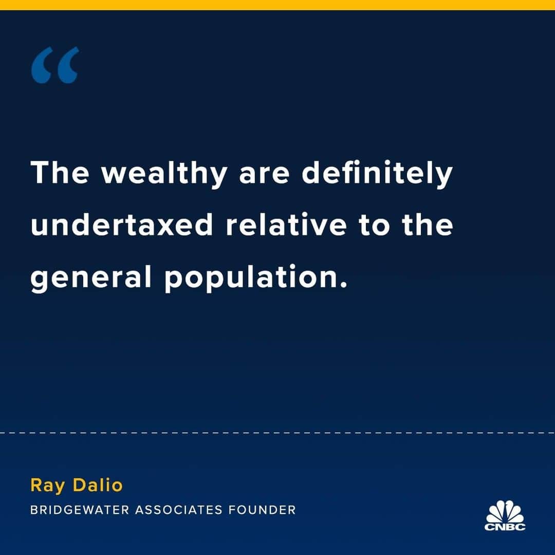CNBCさんのインスタグラム写真 - (CNBCInstagram)「American billionaires, including Warren Buffett, Jamie Dimon, Ray Dalio, Bill Gates and others, are calling for changes to the system that enabled them to get rich.⁣ ⁣ Among the fixes and opinions, Ray Dalio has floated raising "more from the top via taxes that would be engineered to not have disruptive effects on productivity." He also advocated for public-private partnerships and supported raising taxes on the wealthy. But the important thing "is to take those tax dollars and make them productive," Dalio said.⁣ ⁣ Do you agree with the hedge fund titan?⁣ ⁣ You can read more, at the link in bio.⁣ ⁣ *⁣ *⁣ *⁣ *⁣ *⁣ *⁣ *⁣ *⁣ ⁣ #taxes #wealth #wealthy #billionaire #millionaire #money #rich #capitalism #RayDalio #WarrenBuffett #JamieDimon #BillGates #Quotes #Quotesoftheday #CNBC」4月10日 10時00分 - cnbc
