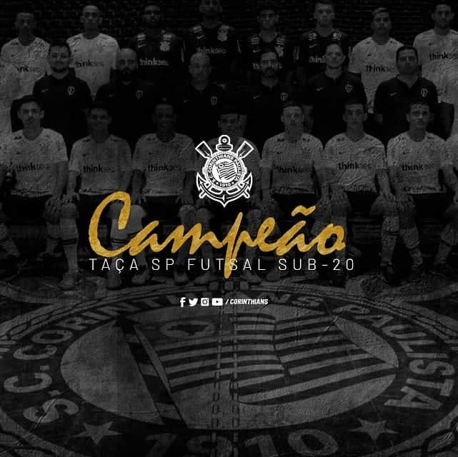 コリンチャンスさんのインスタグラム写真 - (コリンチャンスInstagram)「🏆 Campeão dos Campeões! 🏆  Com gols de Billy, Kauê, João e Nairton, Timão Sub-20 goleia o Pinda por 6 a 1 e conquista a Taça São Paulo de Futsal! . . #VaiCorinthians」4月10日 10時05分 - corinthians